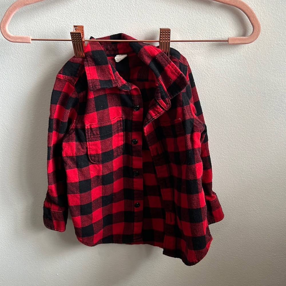 Baby Gap buffalo plaid flannel